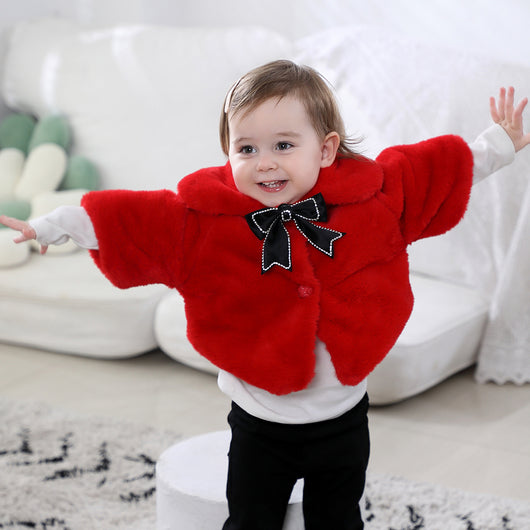 Capa Suéter Peludo para Niñas - Otoño e Invierno - Image 18