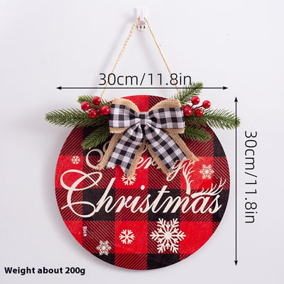 Adornos Navideños de Madera Rústicos con Etiqueta Colgante - Image 5