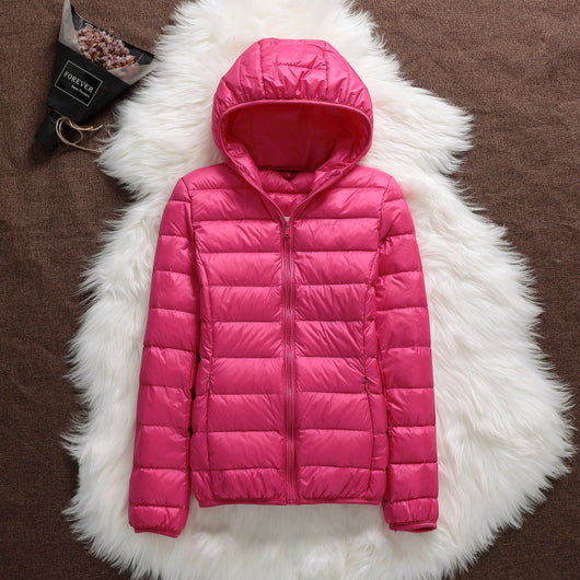 Chaqueta Acolchada Ligera para Mujer con Capucha Ajustada - Image 8