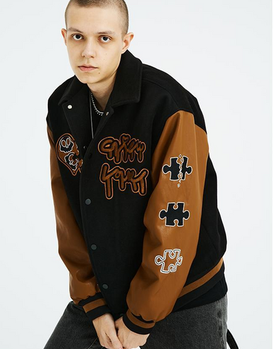 Chaqueta Suelta Patchwork Bordada - Estilo Casual Versátil - Image 8