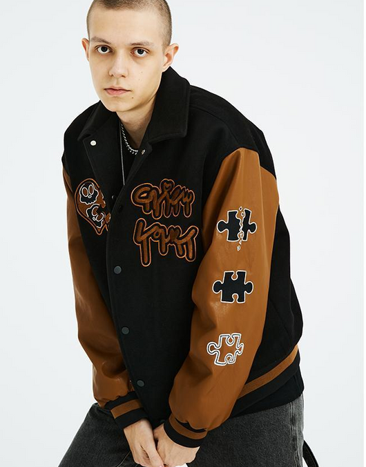 Chaqueta Suelta Patchwork Bordada - Estilo Casual Versátil - Image 8