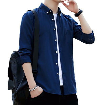 Camisa Casual Slim Fit de Tela Oxford para Hombre - Image 5