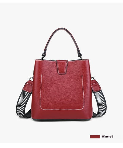 Bolso Bucket Crossbody de Moda para Mujer con Correa Ancha - Image 9