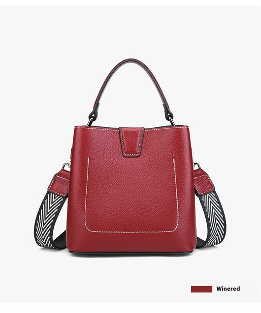 Bolso Bucket Crossbody de Moda para Mujer con Correa Ancha - Image 9