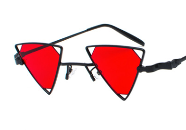Gafas de Sol Punk Triángulo Hueco - Estilo Europeo Metálico - Image 9