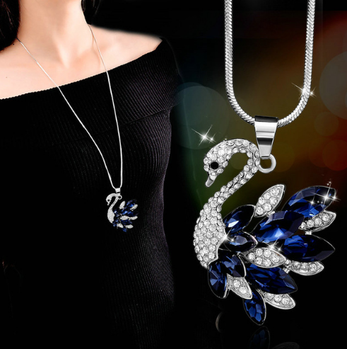 Collar Cadena de Suéter Copo de Nieve Cristal - Largo y Elegante - Image 15