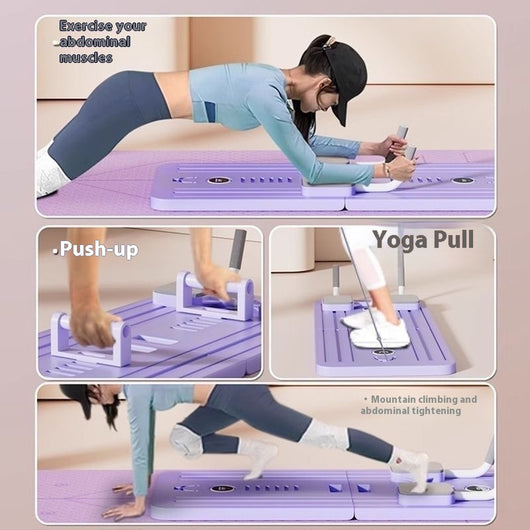 Tabla Abdominal Plegable 4 en 1 con Rebote Automático para Ejercicios en Casa - Image 25
