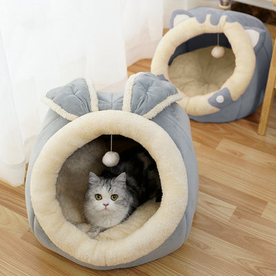 Villa Casa para Gatos Cerrada - Cama Confortable - Image 5