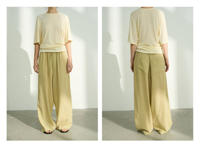 Pantalones Casuales Tencel Efecto Piedra con Cintura Elástica - Image 27