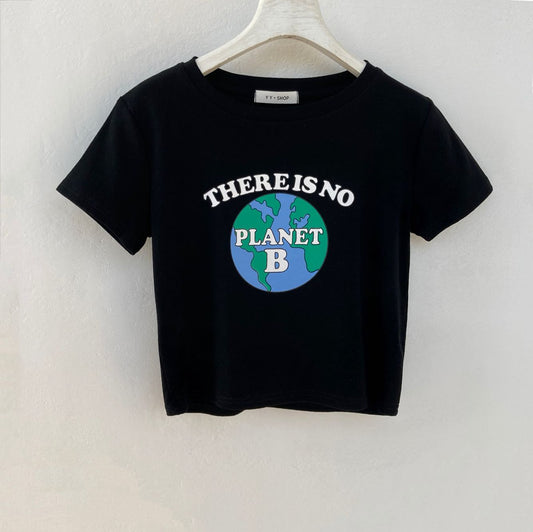 Playera Estampada de Algodón Elastizado