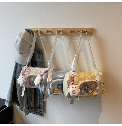 Bolsa Crossbody Transparente Estilo Preppy - Image 24
