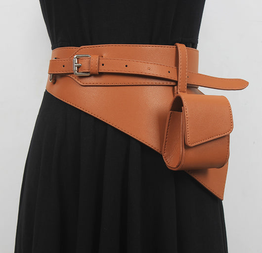 Cinturón Ancho de Cuero Sintético PU para Mujer - Accesorio de Moda Versátil - Image 8