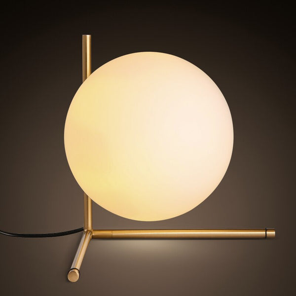 Lámpara de Mesa Esfera de Cristal Minimalista