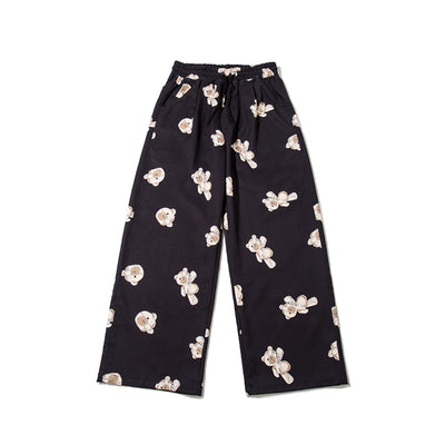 Pantalones Anchos con Estampado de Mariposas y Ositos - Image 9