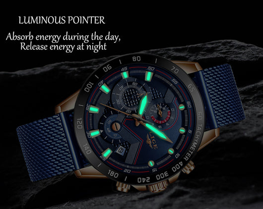 Reloj para Hombre con Malla Metálica - Image 8