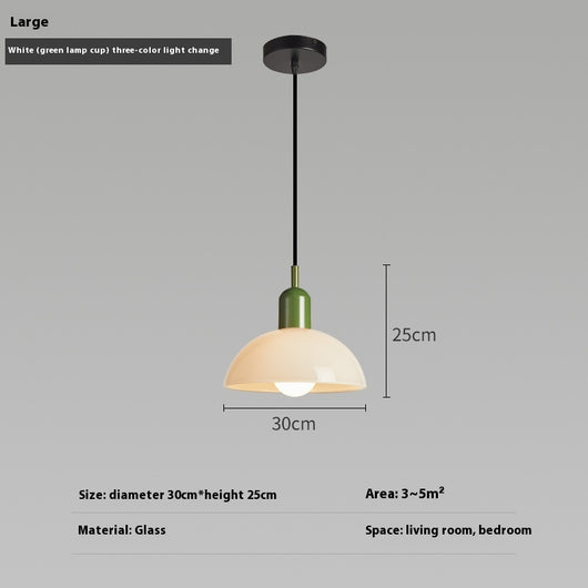 Lámpara Colgante Bauhaus Retro de Cristal para Restaurante - Image 9