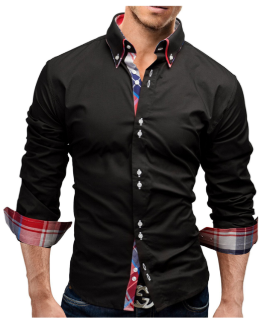 Camisa Slim Clásica Interior para Hombre - Image 3