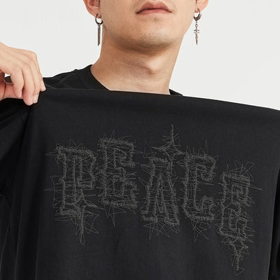 Camiseta Holgada Estampado Foam Puff para Hombre - Image 2