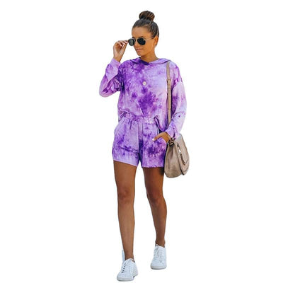 Sudadera con Capucha Tie-Dye Estampado Casual - Image 8