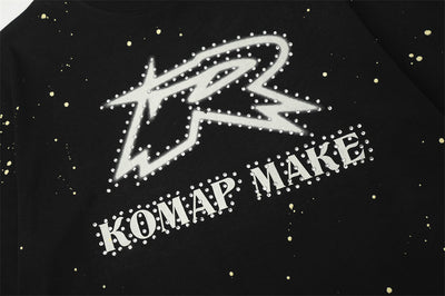 Camiseta Estampada Cielo Estrellado de Manga Corta para Hombre - Image 8