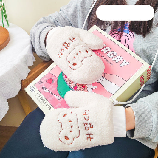 Guantes Escolares Cálidos con Bordado de Osito - Image 8