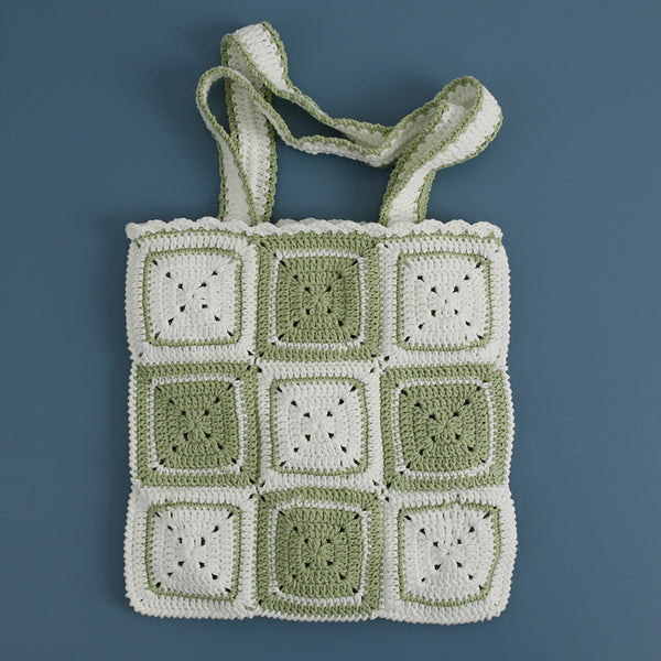 Bolso de Hombro Tejido a Mano para Verano