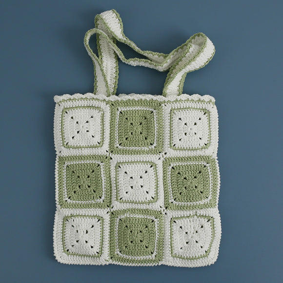 Bolso de Hombro Tejido a Mano para Verano