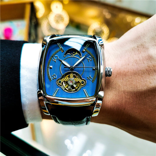 Reloj Mecánico Automático Hombre Esfera Grande Cuadrada - Image 6