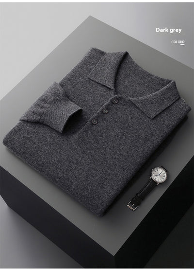 Suéter Polo de Lana para Hombre - Comodidad Casual Premium - Image 26