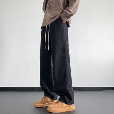 Jeans Rectos Holgados Diseño Americano para Hombre - Image 9
