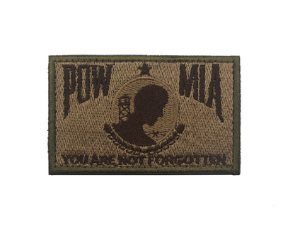 Parche Bordado Bandera POW MIA Negro y Blanco con Velcro - Image 12