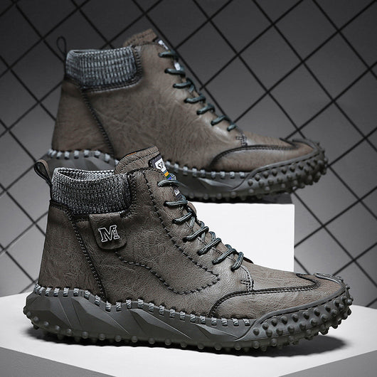 Botas Casuales de Cuero con Plataforma y Caña Alta - Image 11
