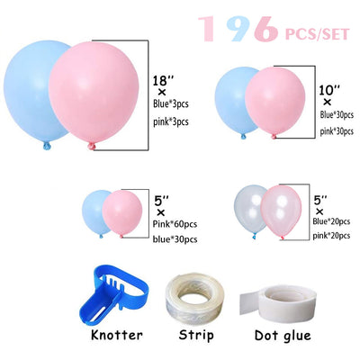 Arco de Globos Revelación de Género - Decoración Fiesta Azul y Rosa - Image 6