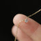 Colar Feminino de Ouro Amarelo Puro 14k com Diamante Único 14kGold