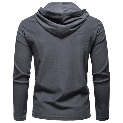 Sudadera Casual con Cierre Medio y Capucha - Manga Larga Colores Sólidos - Image 20