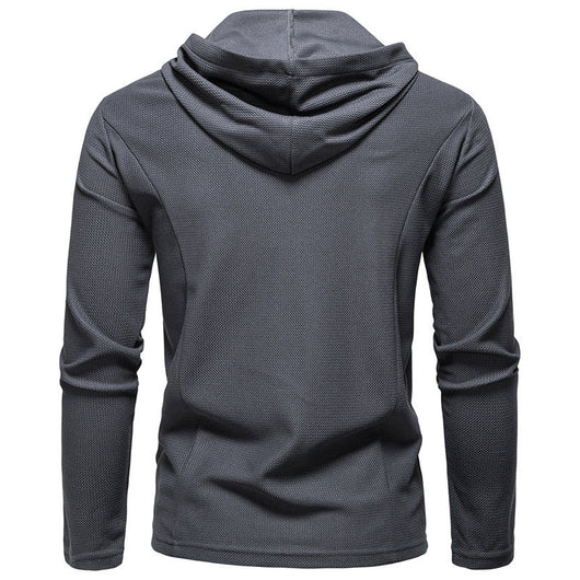 Sudadera Casual con Cierre Medio y Capucha - Manga Larga Colores Sólidos - Image 20