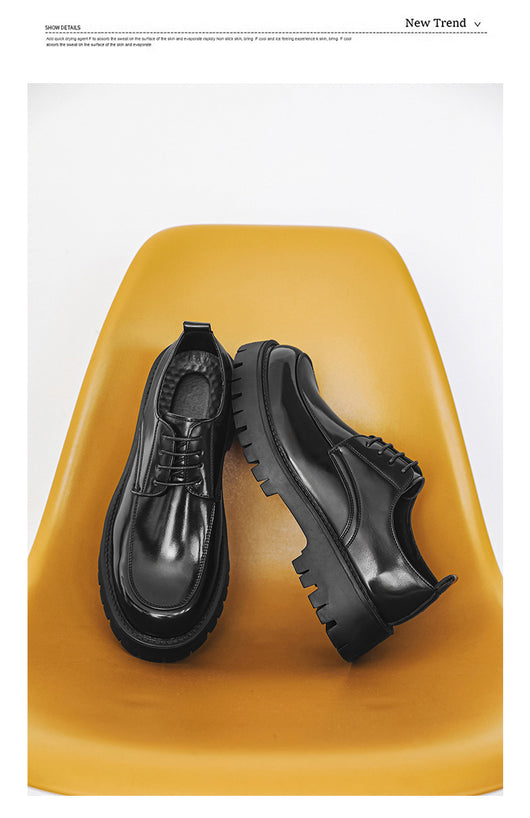 Zapatos Casuales de Cuero con Plataforma Elevadora - Image 32