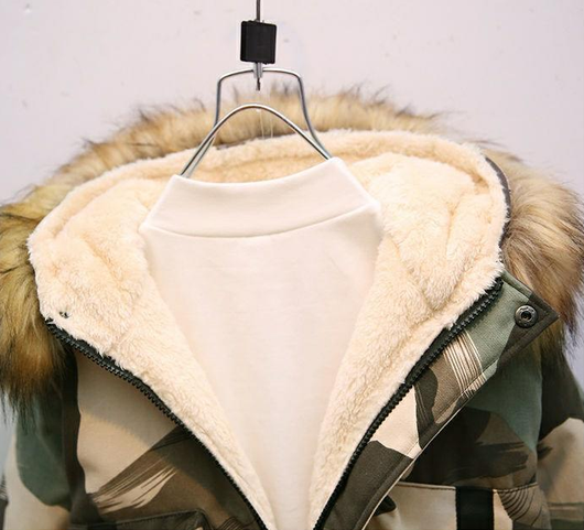 Chaqueta Acolchada Infantil Camuflaje Estilo Internacional para Invierno - Image 11
