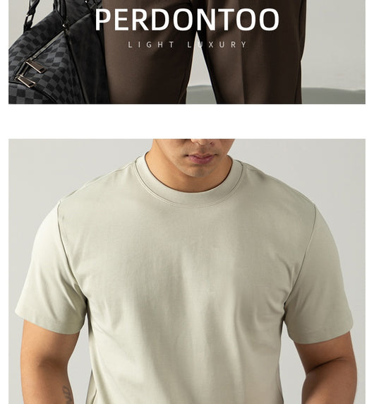 Camiseta de Algodón Mercerizado Tratado con Amoníaco Líquido para Hombre - Image 20