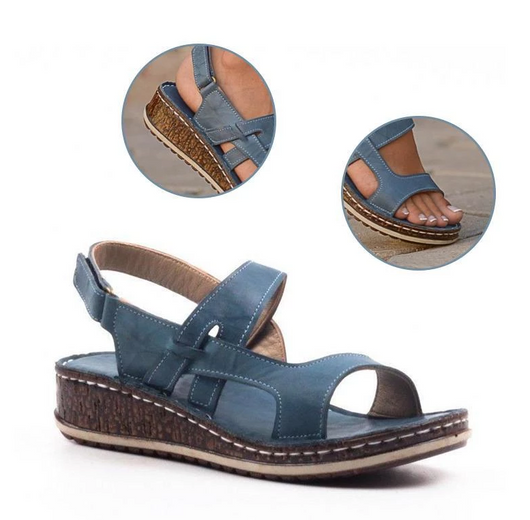 Sandalias Casuales Estilo Universitario con Tacón Bajo - Image 4