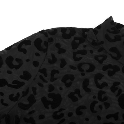 Body de Malla Leopardo Negro - Image 38