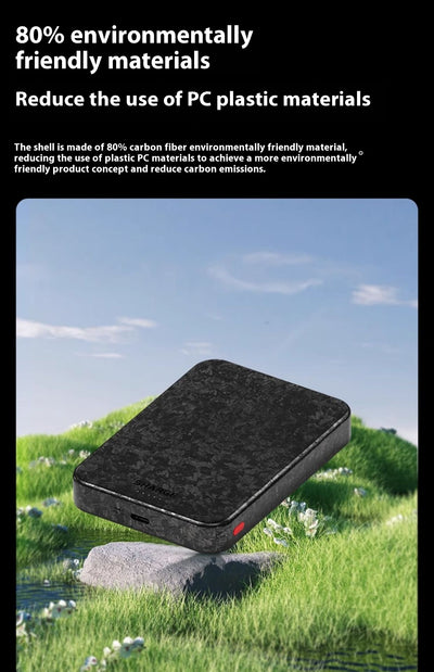 Batería Portátil 15W Magnética Inalámbrica Carbon Fiber MagSafe - Image 18
