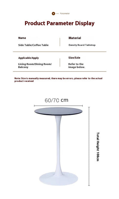 Mesa Alta Redonda para Negociaciones y Café - Diseño Moderno Leisure Home - Image 14