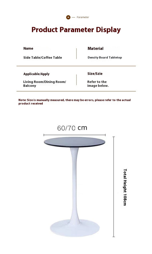 Mesa Alta Redonda para Negociaciones y Café - Diseño Moderno Leisure Home - Image 14