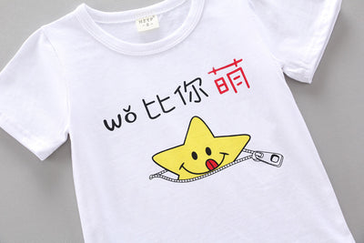 Conjunto Infantil Dos Piezas con Babero - Playera Cuello Redondo Manga Corta - Image 41