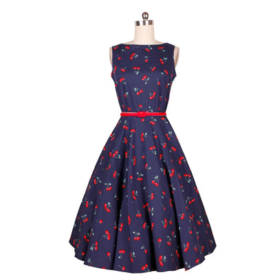 Vestido Retro con Estampado de Cerezas - Image 4