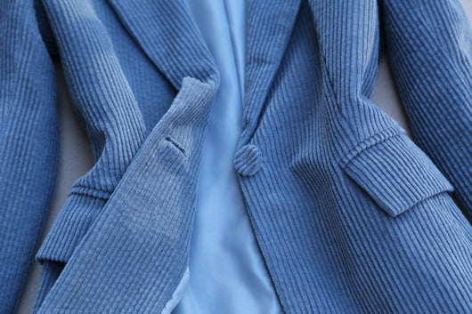 Traje de Dos Piezas Coreano con Pantalón Ancho y Solapa de Botón Único - Otoño e Invierno - Image 16