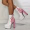 Tacones Altos Gruesos Sexy para Discoteca Talla Grande