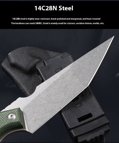 Cuchillo Táctico de Supervivencia Exterior con Hoja Recta - Image 12