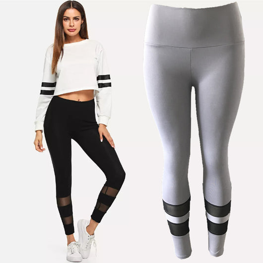 Leggings Deportivos con Malla y Detalle de Anillo en Pantorrilla - Image 3